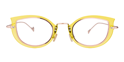 Alice Cat Eye Yellow Glasses0