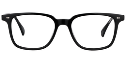 Quentin Rectangle Black Glasses0