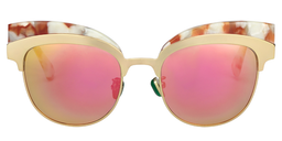 Pansy Browline Orange Sunglasses0