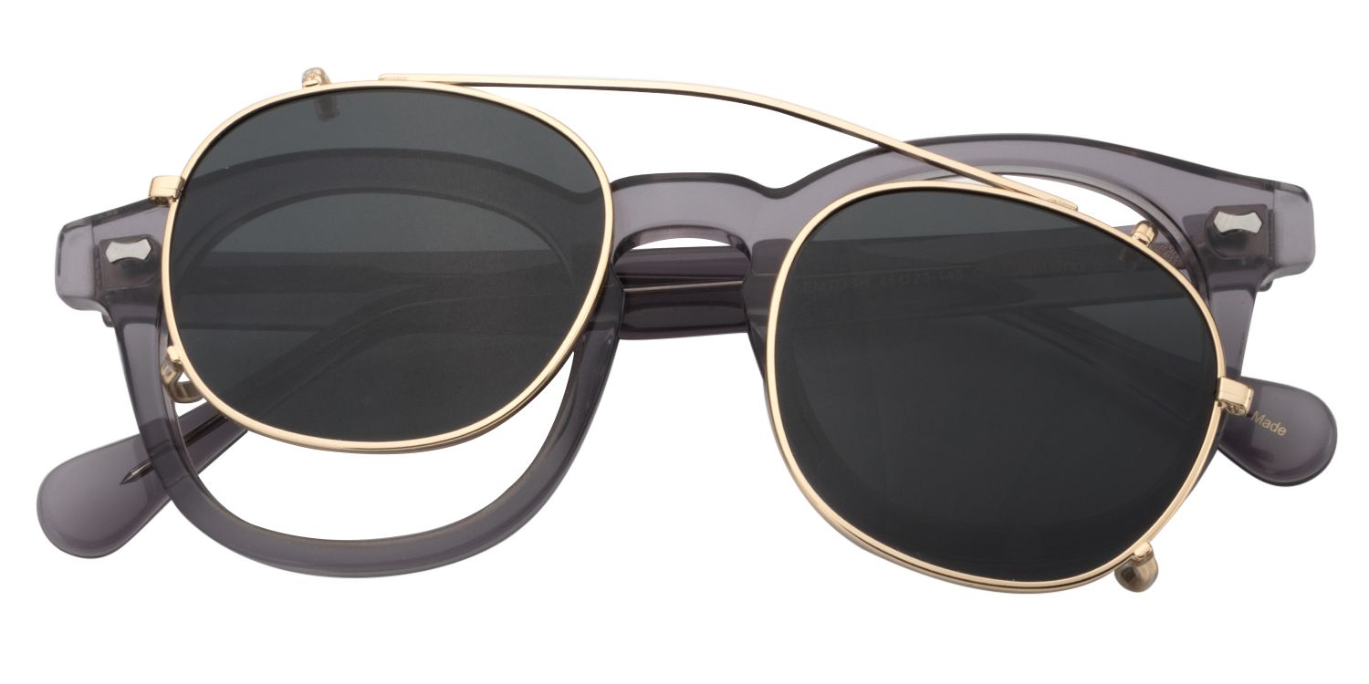 Square Gray Glasses | Zeelool Glasses1