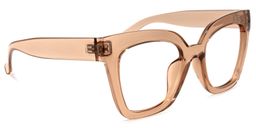 Malcolm Square Beige-Clear Glasses3