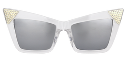 Salome Cateye Clear Sunglasses0