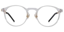 Yolanda Round Clear Glasses0