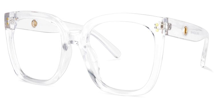 Ebony Square Clear Glasses