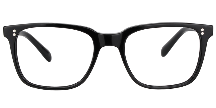 Lamont Rectangle Black Glasses