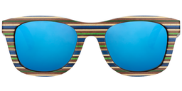 Dugan Rectangle Blue Sunglasses0