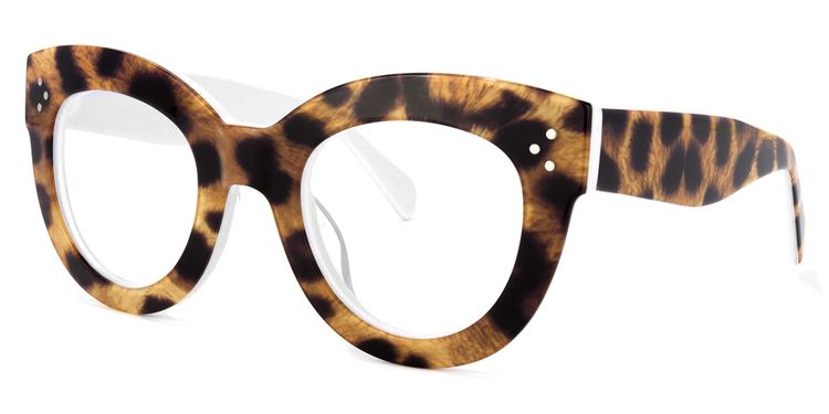 Torres Cateye Brown-Leopard Glasses