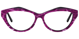 Xaviera Geometric Purple Glasses0