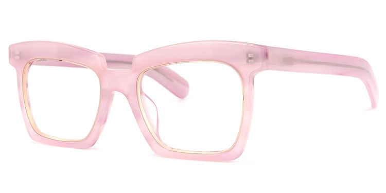 Corrales Square Pink Glasses