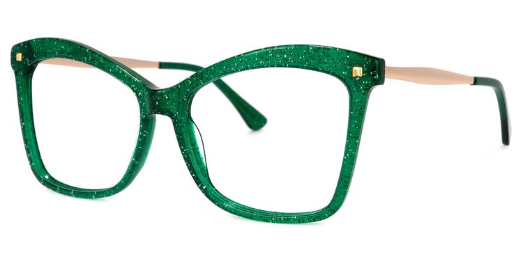 Isaebella Green Butterfly Glasses
