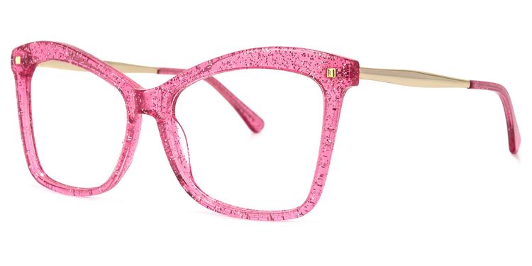 Isaebella Bright-Pink Butterfly Glasses
