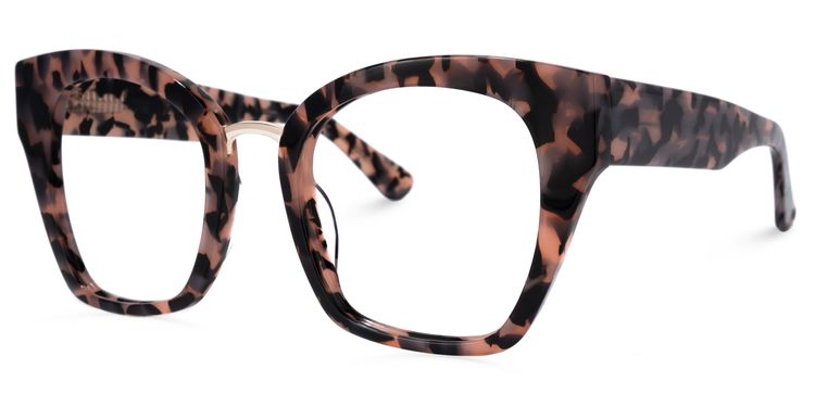Denis Cat Eye Pink-Tortoise Glasses