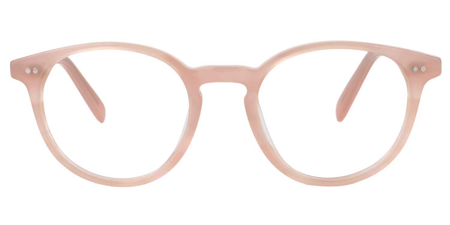 Round Pink Glasses | Zeelool Glasses0