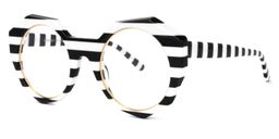 Bogar Geometric Black-White Glasses1