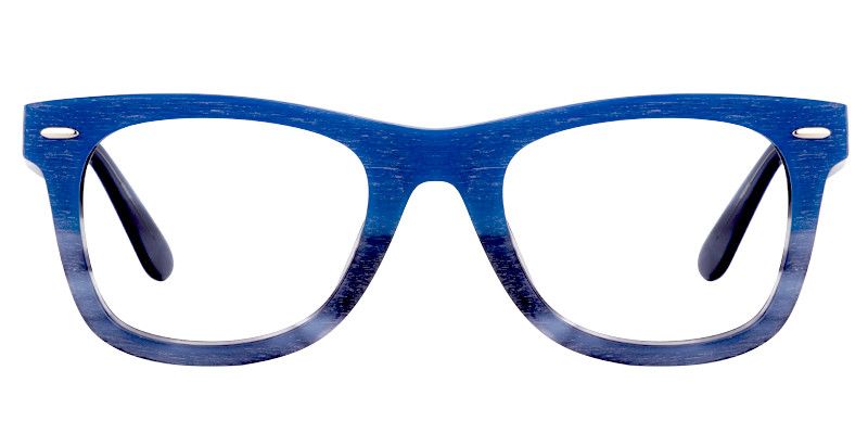 Rectangle Blue Glasses0