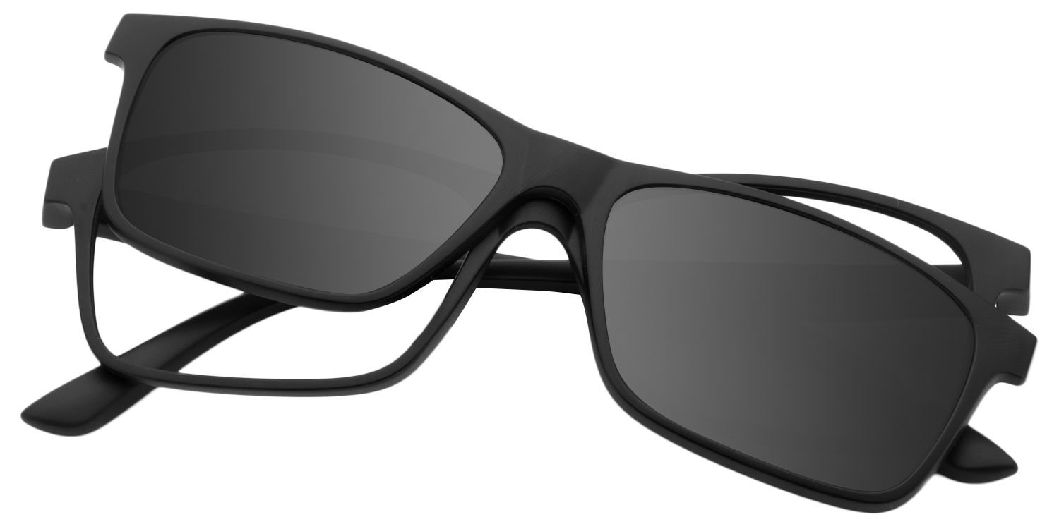 Rectangle Black Glasses | Zeelool Glasses1