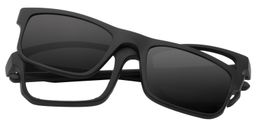 Xenos Clip-on Black Glasses1