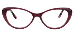 Xaria Cat eye Dark Red Glasses0