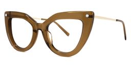 Garbo Cateye Brown Glasses1