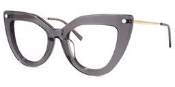 Garbo Cateye Gray Glasses1