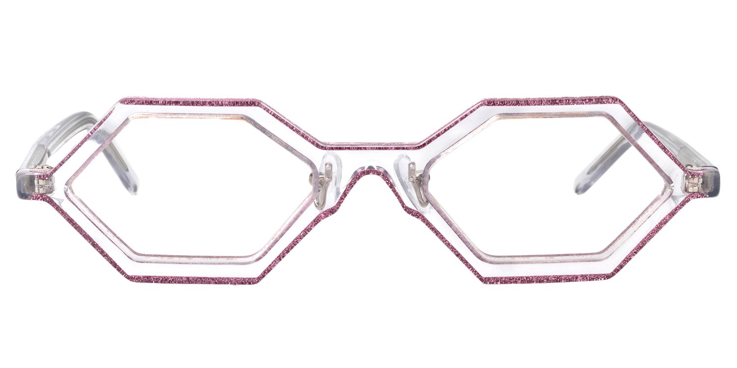 Geometric Purple Glasses | Zeelool Glasses0