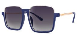 Garry Square Blue Sunglasses1