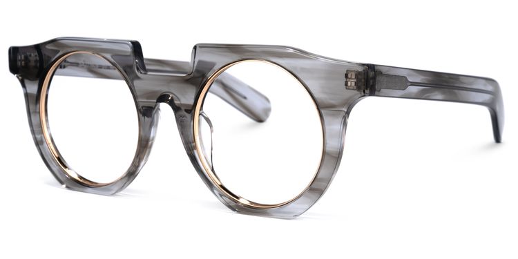 Mckoy Geoemtric Gray Glasses