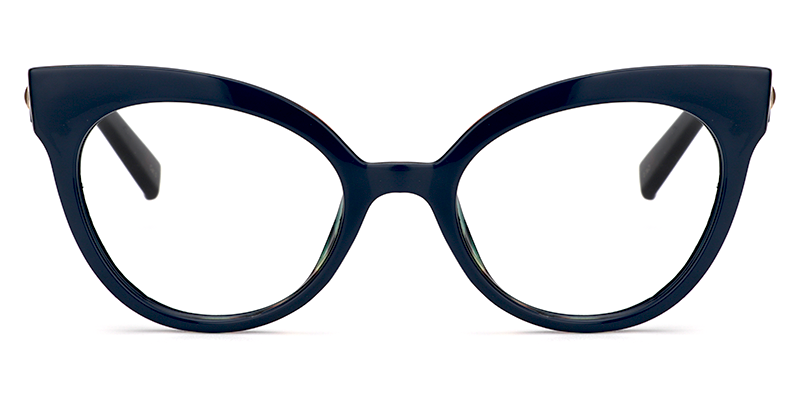 Cateye Dark Blue Glasses0