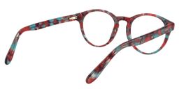 Caitlyn Round Red Floral Glasses5