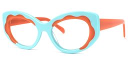 Toffee-Bites Cateye Light-Blue Glasses1