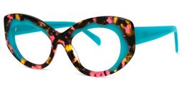 Toffee-Bites Cateye Floral Glasses1