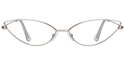 Claudia Cateye Silver Glasses0