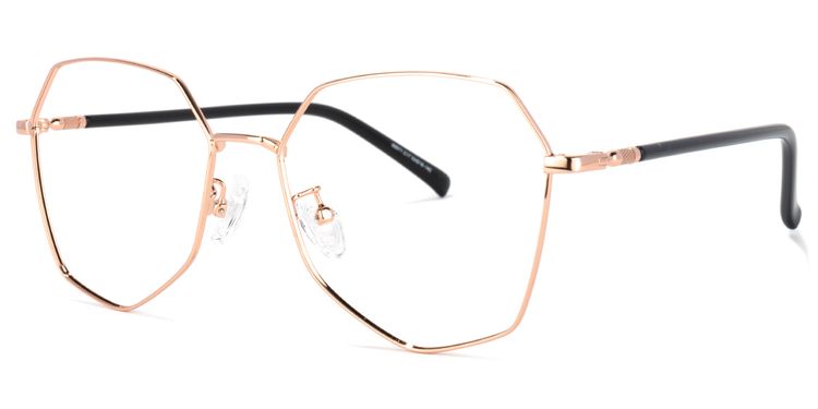 Bivins Geometric Gold Glasses