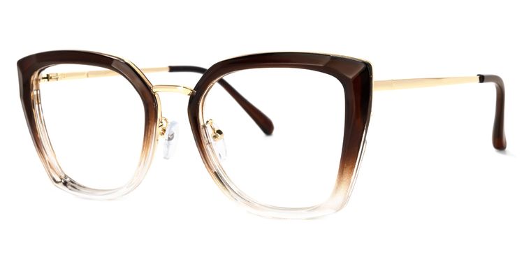 Matos Sqaure Brown Glasses