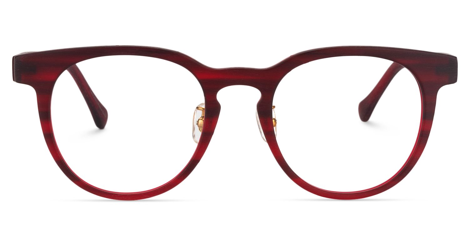 Round Red Glasses | Zeelool Glasses0