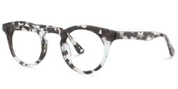 Abigail Round Gray Glasses2