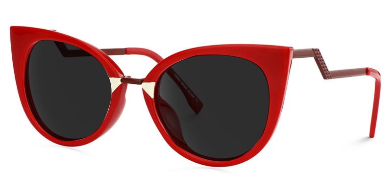 Jacqueline Cat Eye Red Sunglasses for Women & Men | ZEELOOL1