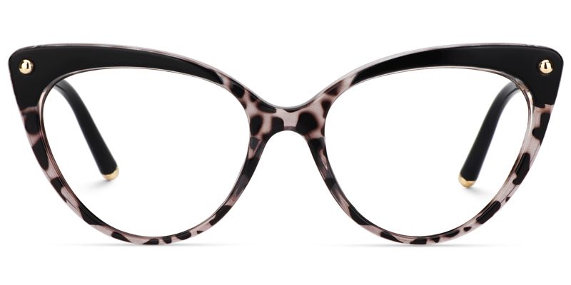 Cat Eye Tortoise&Clear Glasses1