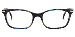 Cambria Rectangle Blue Tortoise Glasses0