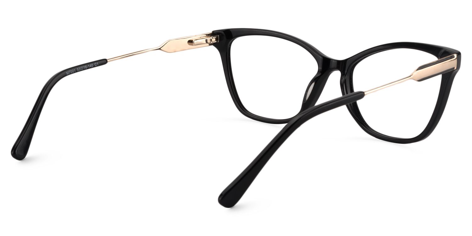 Cat eye Black Glasses | Zeelool Glasses5