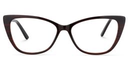Candra Cat eye Brown Glasses0