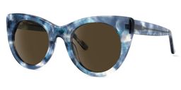 Starry Blue Cat eye Sunglasses1