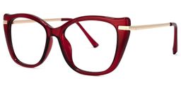 Wesby Cateye Red Glasses1