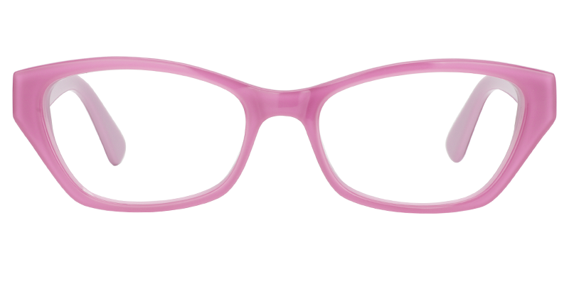 Rectangle Bright Pink Glasses0