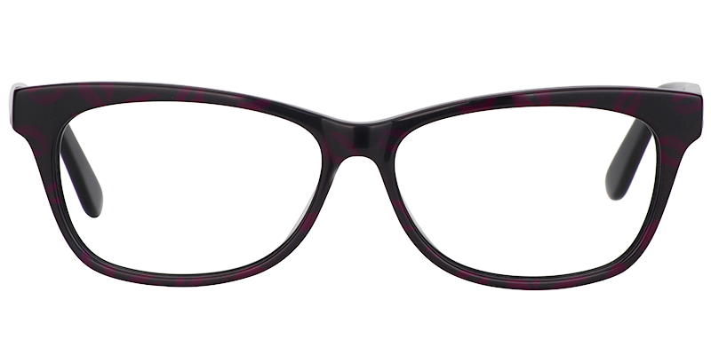 Rectangle Purple Tortoise Glasses0