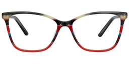 Whitney Rectangle Red Glasses0