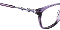 Fiona Rectangle Purple Glasses5
