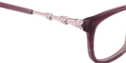 Fiona Rectangle Light Purple Glasses5
