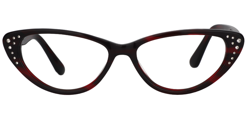 Cateye Red Glasses0