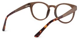 Carita Round Brown Glasses5